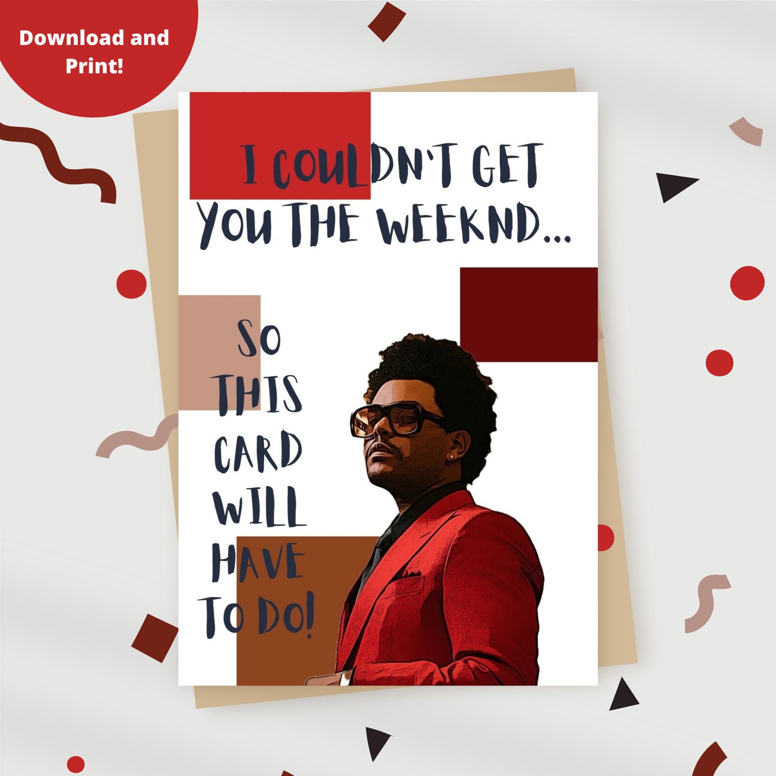 The Weeknd the Weeknd Birthday Card the Weeknd Merch the | Etsy