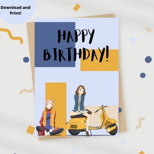 FLCL birthday Card , flcl , flcl card , flcl cards , flcl birthdays , flcl party , flcl gift , flcl gifts , flcl decor , flcl birthday cards
