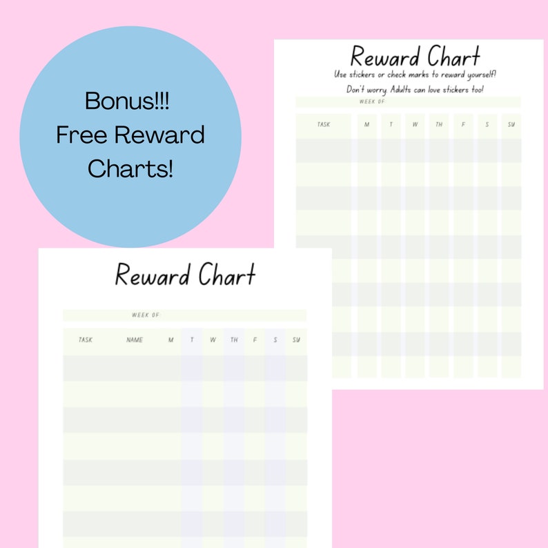 Chore Chart Simple Chore Chart for Kids Includes Free Reward Charts