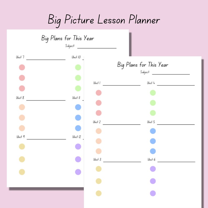 Dated Printable 20222023 Teacher Planner Digital Teacher Etsy