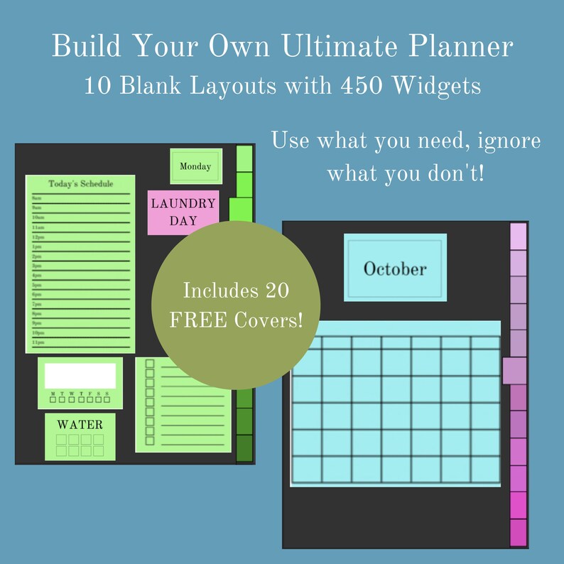 Build Your Own Planner, DIY Planner for Students, Teachers, College