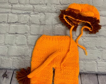 Tiny  Baby  Lion Crochet Costume