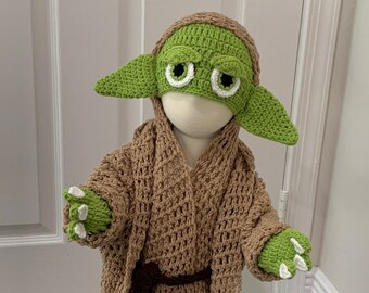 Baby yoda online crochet baby outfit