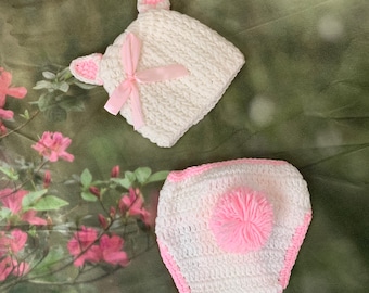 Baby Girl Easter Bunny Set