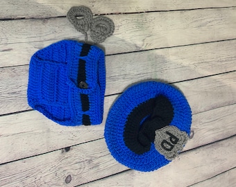 Tiny Police Crochet Baby Outfit