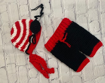 Newborn Pirate Crochet Costume