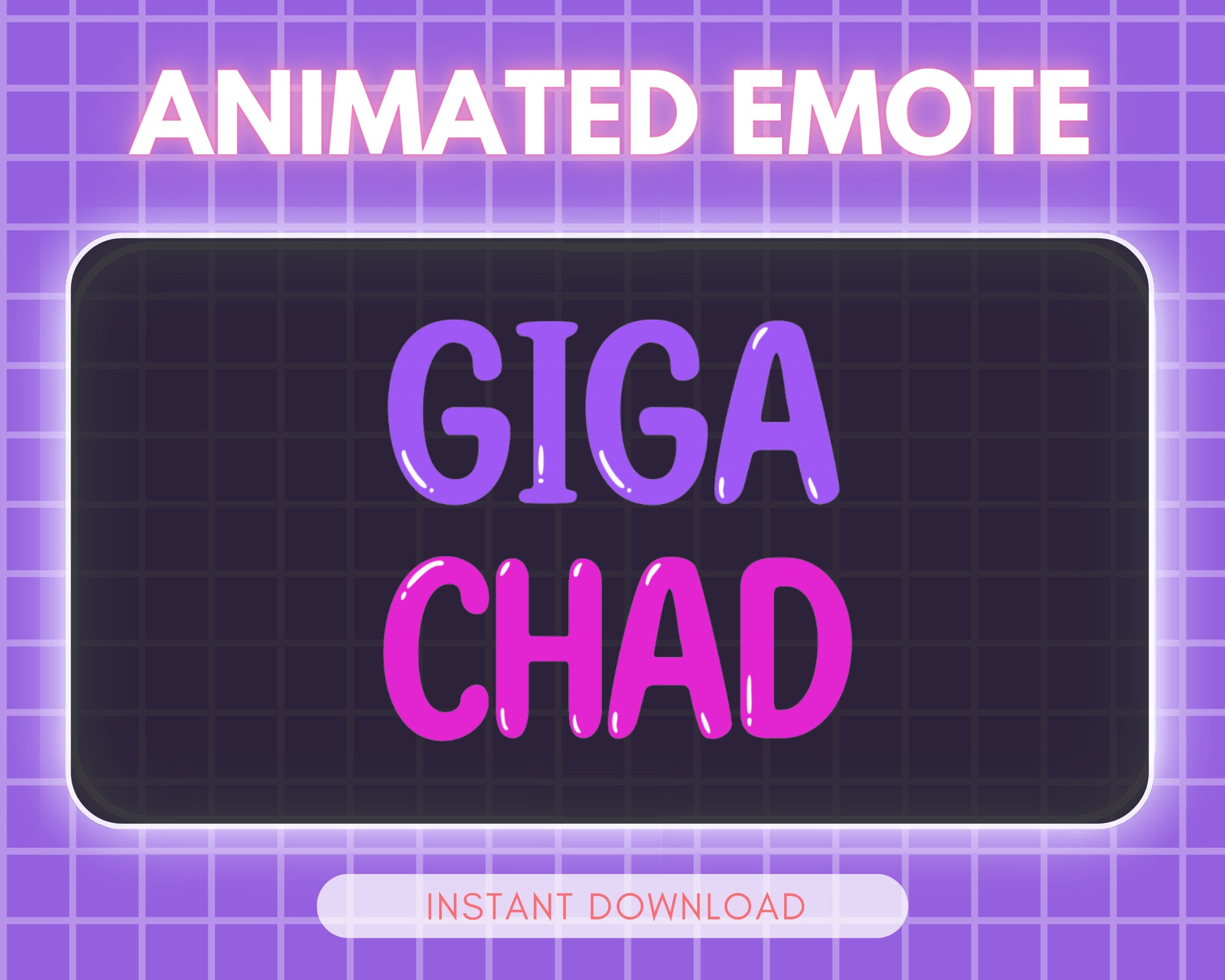 Twitch Emote / Giga Brimstone / Giga Chad Meme / Funny Meme / Chibi / Cute  / Emote for Streamer / Stream Emoji / Discord /