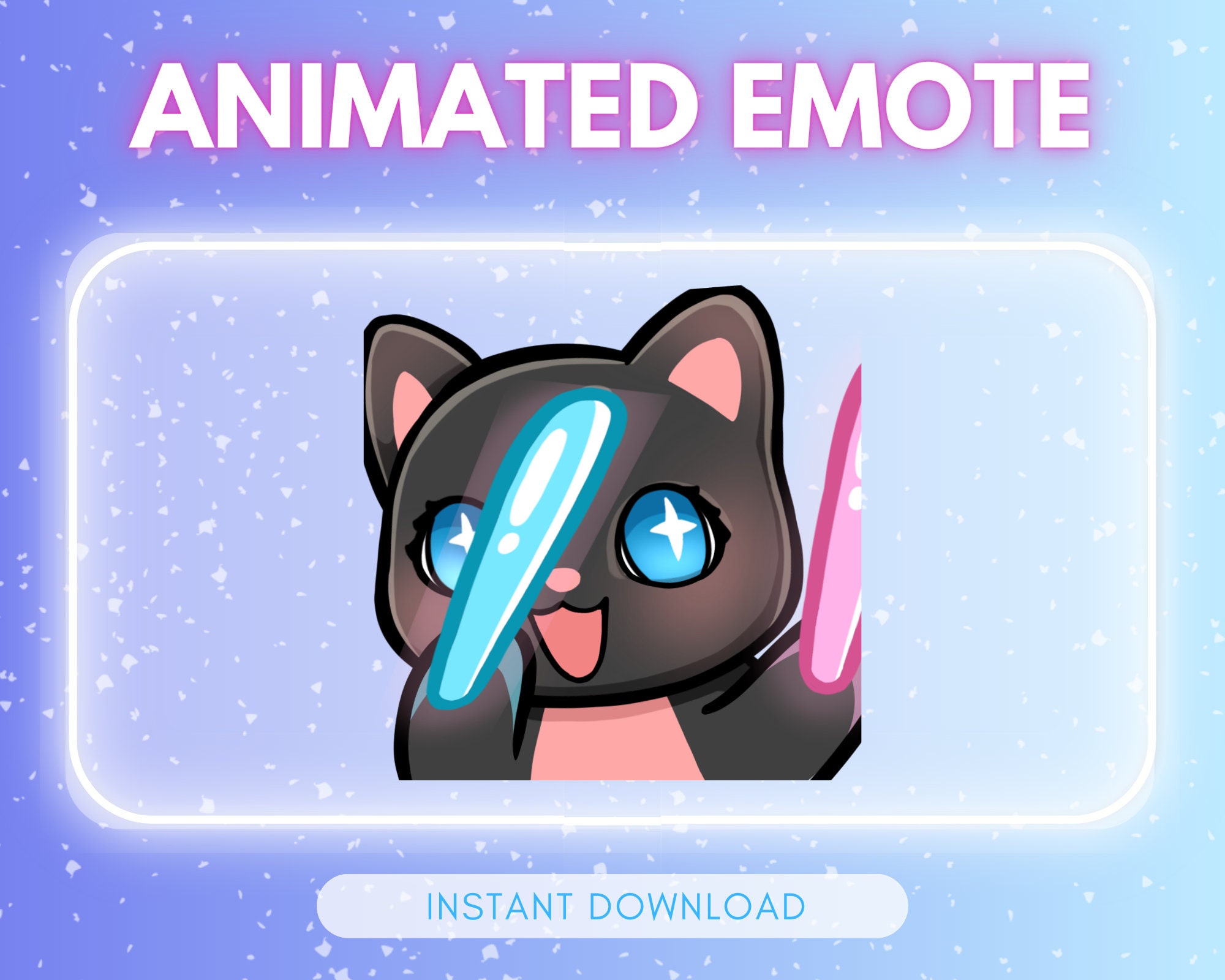 Animated Black Girl Chibi GG Emote – TotallyGlamCo