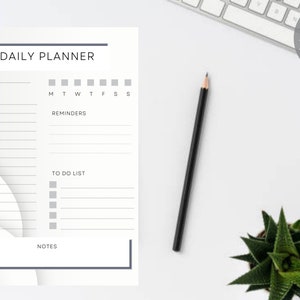 Daily Planner, Hourly Daily Planner, Day Planner Printable, Productivity Planner, Daily Schedule, Daily To Do List, Printable Planner