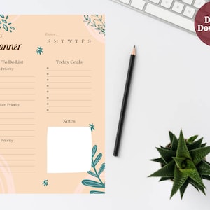 Daily Planner Printable, Hourly Daily Planner, Day Planner, Productivity Planner, Daily Schedule, Daily To Do List, Printable Planner