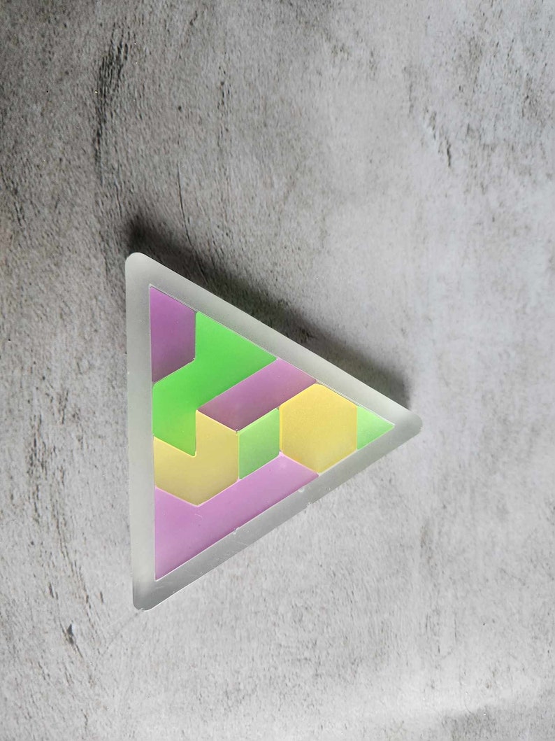 Translucent Puzzles Triangle Tangram Puzzle *glowing* - Etsy
