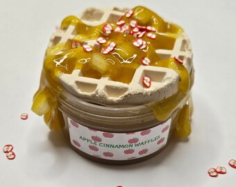 Apple cinnamon waffle DIY slime, scented slime, birthday gift, sensory/fidget toy