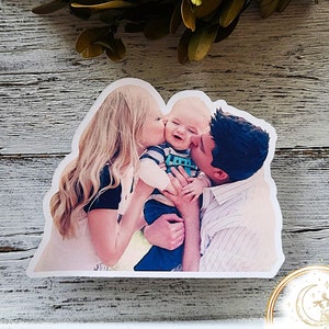 Photo Sticker, Family Photo Sticker, Journal Sticker, Custom Picture Sticker, Water Bottle Sticker, Laptop Sticker, Waterproof - FAST SHIP