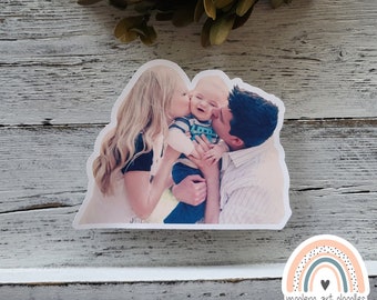 Photo Sticker, Family Photo Sticker, Journal Sticker, Custom Picture Sticker, Water Bottle Sticker, Laptop Sticker, Waterproof - FAST SHIP