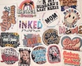 Mom Mama Mother Frayed Cap Patches - 200+ Patches to choose from, Trucker Hat Patches, Baseball Hat Patches, Hat Patches Cap Patches, RTS