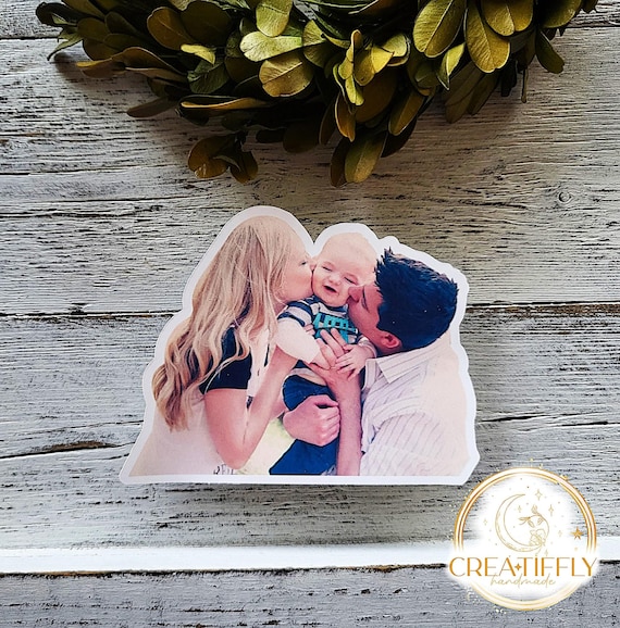 Photo Sticker, Family Photo Sticker, Journal Sticker, Custom Picture Sticker, Water Bottle Sticker, Laptop Sticker, Waterproof - FAST SHIP
