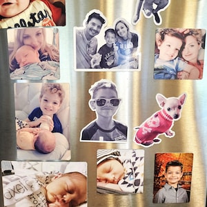 Photo Magnet, Family Photo Magnet, Custom Picture Magnet, Refrigerator Magnet, Photo Cut out Magnet, Waterproof - FAST SHIP