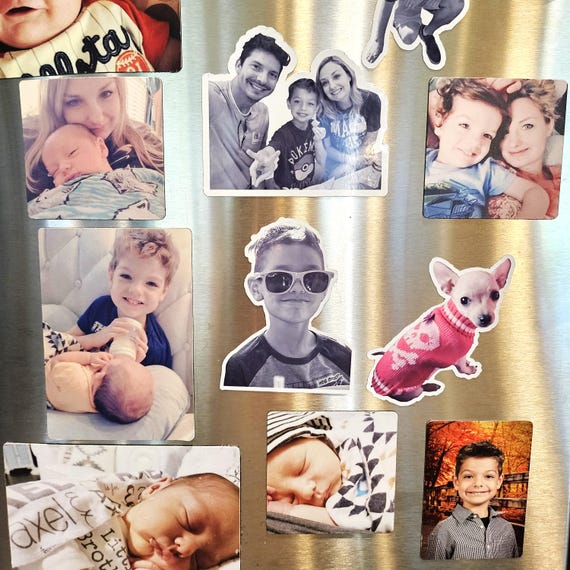 Photo Magnet, Family Photo Magnet, Custom Picture Magnet, Refrigerator Magnet, Photo Cut out Magnet, Waterproof - FAST SHIP
