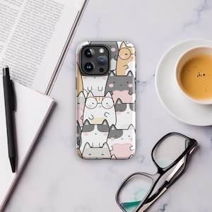 Kitty Love Cute Cats Tough Case for iPhone® 15