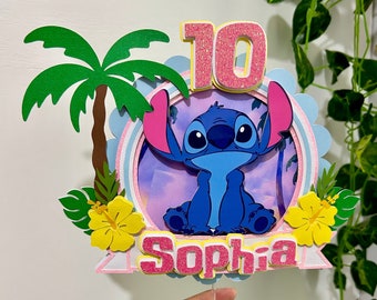 Stitch Cake Topper | Hawaii | Lilo and Stitch