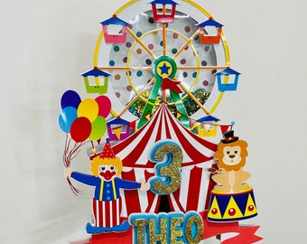Circus Cake Topper Shaker | Clown | Carnival