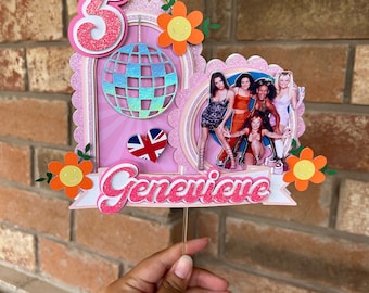 Spice Girls Cake Topper | Disco cake topper | 90’s Party