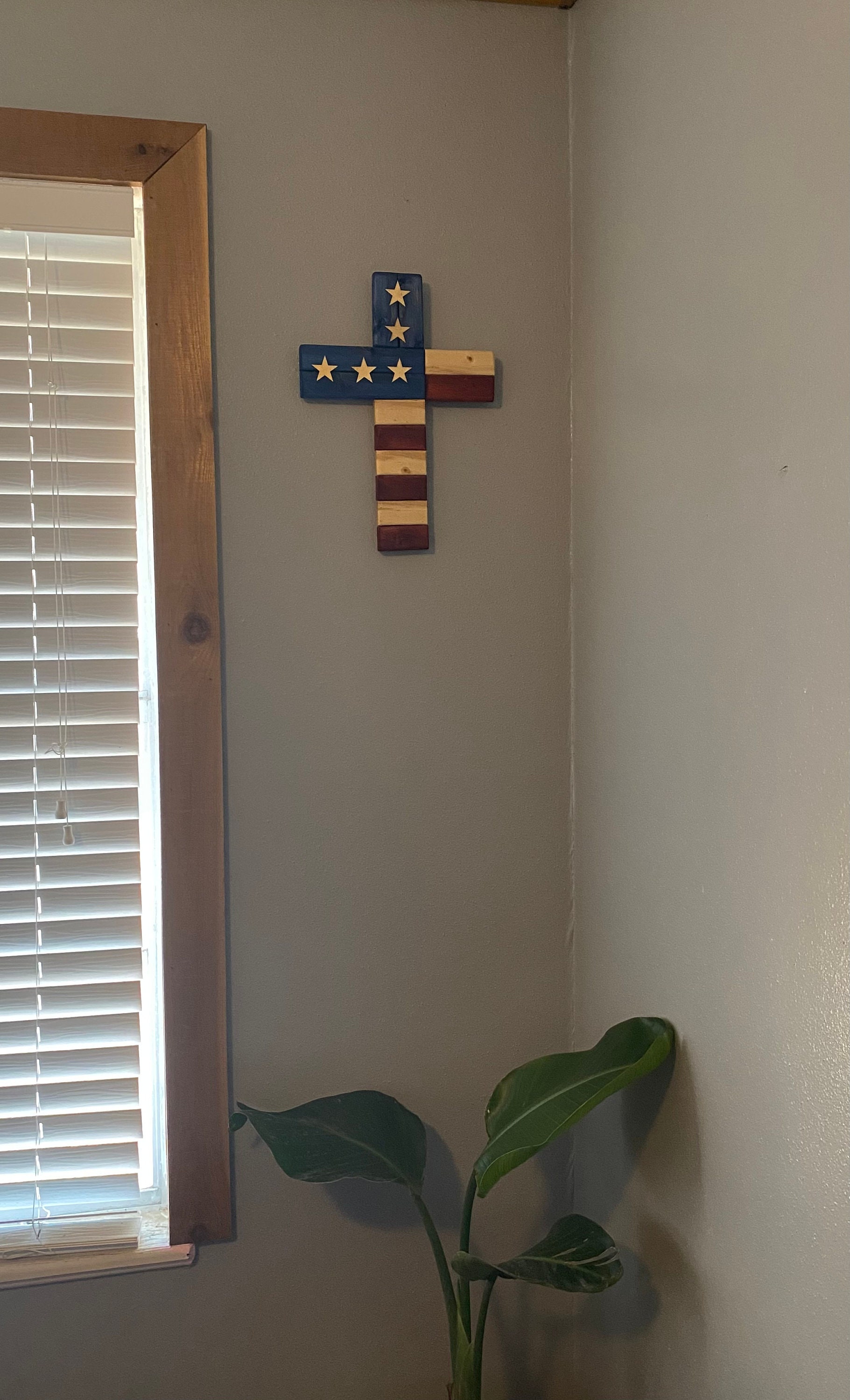 Wooden American Cross - Etsy