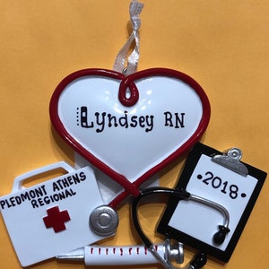 Doctor/ Nurse/ Medical Team, Physician, Emt Personalized Christmas Tree ...
