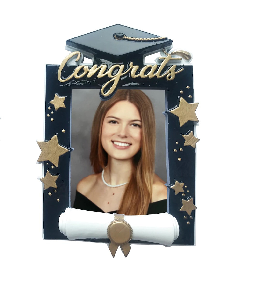 Graduation Frame Picture Frame Personalized Christmas Ornament - Etsy