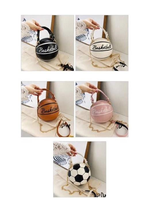 Mini Basketball and Soccer Shaped Novelty Bag Cute Funny