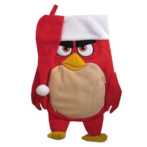 Bas de Noël personnalisé Angry Birds™ oiseau rouge pour enfants, cadeau pour adultes