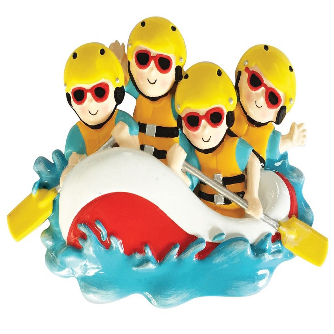 White Water Rafting Christmas Ornament 