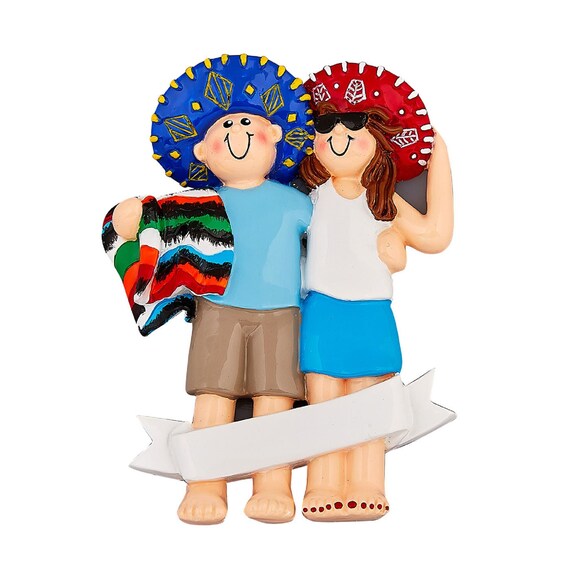 Mexican Couple - Personalized Acrylic Car Ornament Designed By Extended Ursala