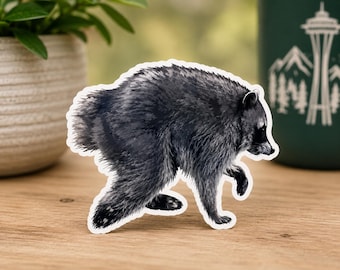 Jimothy the Raccoon Sticker | Seattle Raccoon Meme Sticker | Viral Trash Panda Vinyl Decal | Waterproof Laptop, Water Bottle & Car Sticker
