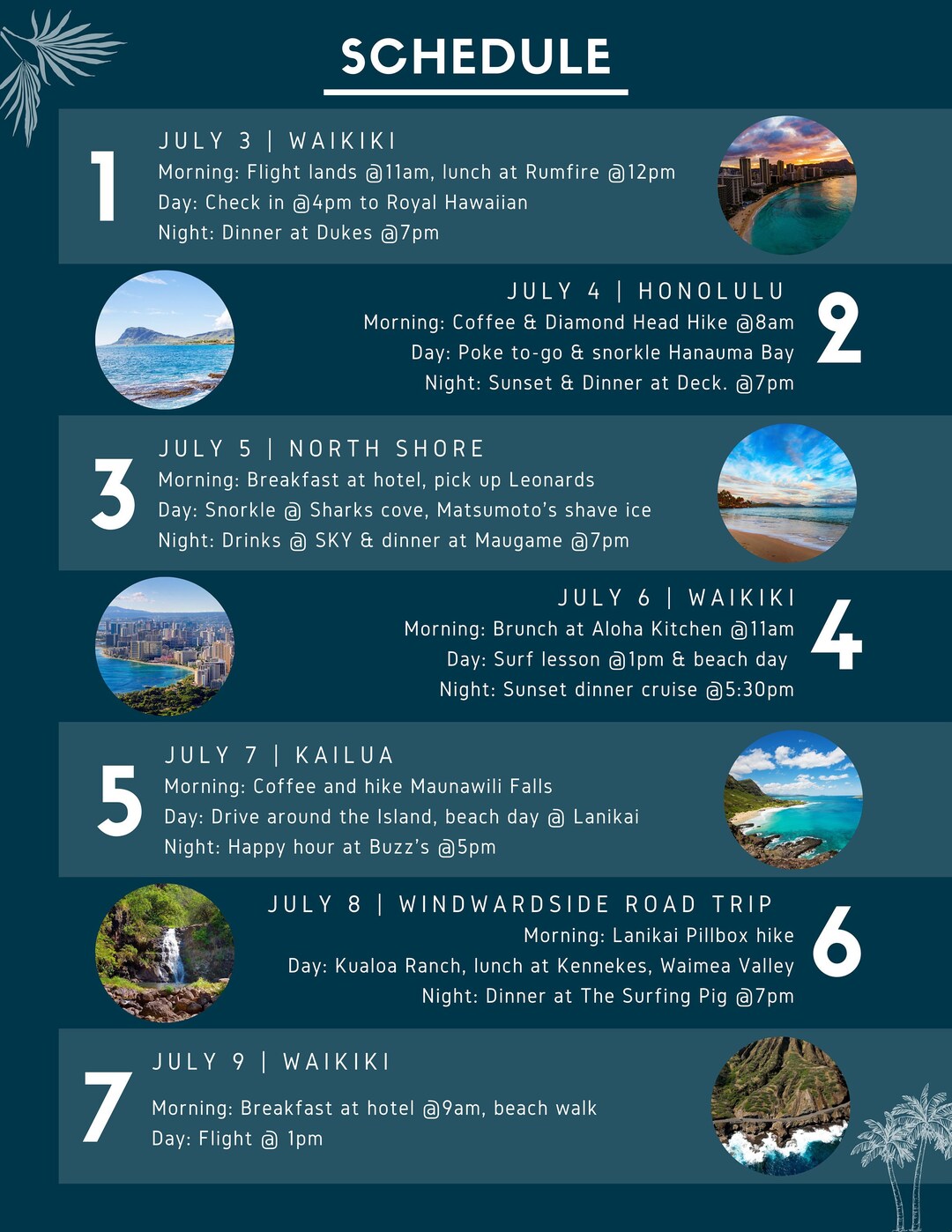 Beach Vacation Itinerary Template Editable and Customizable Template Beach Vacation Itinerary Template Editable and Customizable Template
