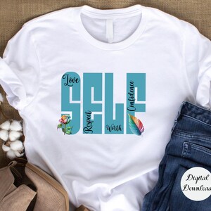 Self-love, Self-worth, self-respect, Self-confident Motivational Quote, , Empowering, Positivity Inspirational Clipart for Mugs to T-shirts.