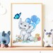 Cute Baby Elephant With Balloons Watercolor Clipart, Nursery Clipart ...