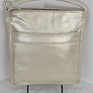 Shining Beige Luxury Genuine leather purse for Women,girls,and all. Tr#304SB.Design for you.Made in USA.