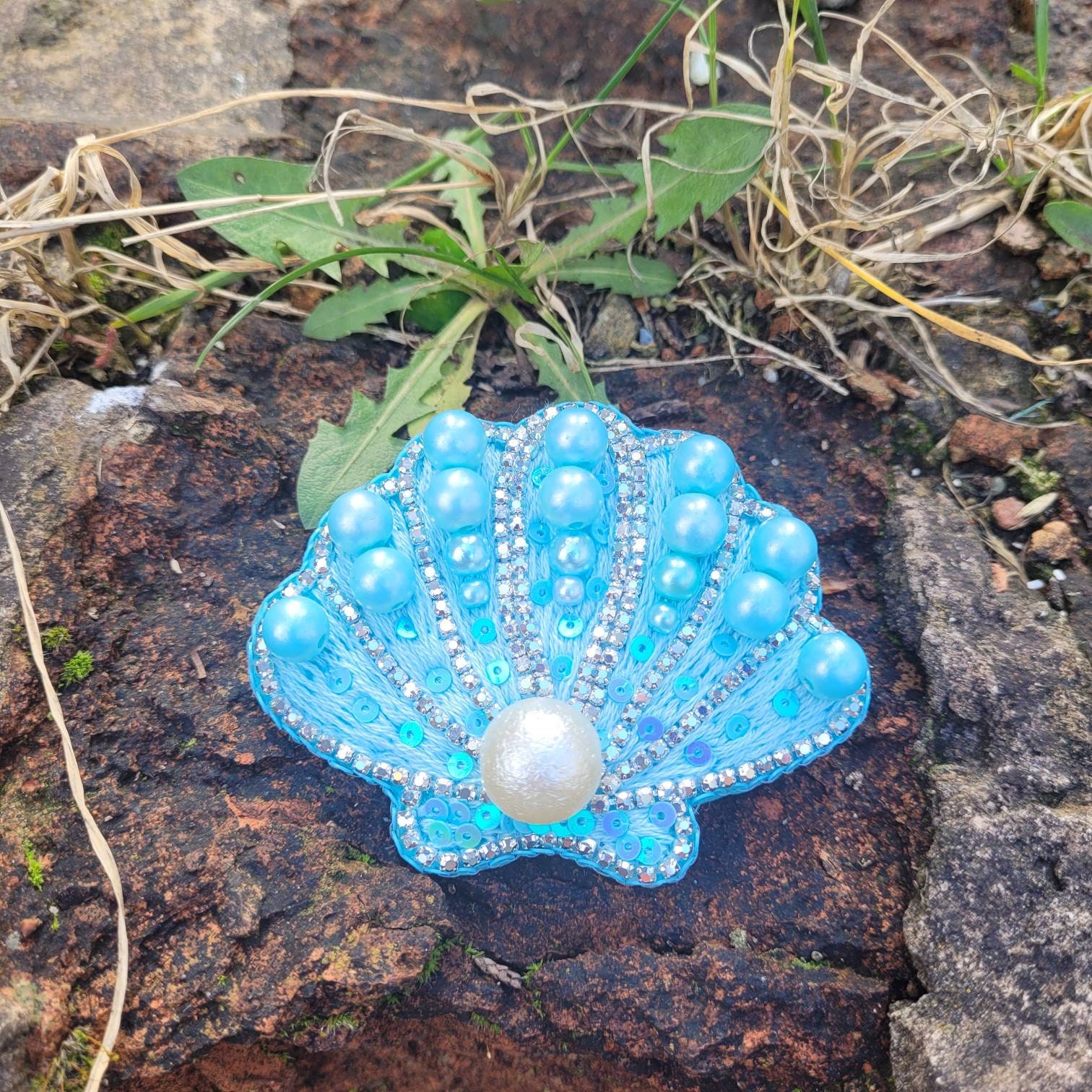 Seashell brooch on sale