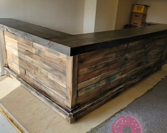 Pallet wood bar 56” — White Pine Artisan Market