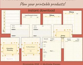 Printable Product Sales Planner