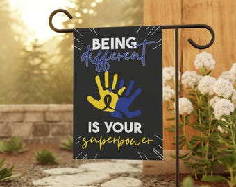 Gartenfahne, Down-syndrom Bewusstsein, Haus Banner, Outdoor Flagge, Garten Dekoration, Yard Schild