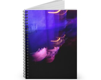 Sleeping Beauty Castle Reflection at Night: Disneyland Photography Spiral Notebook - Ruled Line