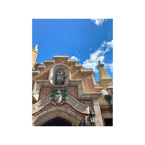 Mr. Toad&#39;s Wild Ride, Toad Hall: Disneyland Photography Satin Poster