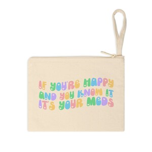 It's your Meds Cotton Zippered Bag | Medication pouch | Travel small zippered bag| Toiletries Cosmetics image 5