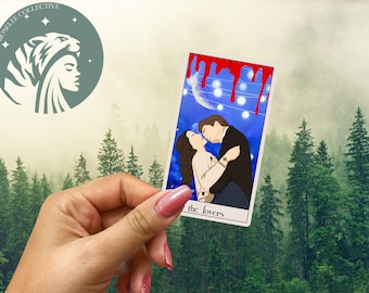 Twilight Prom Scene Sticker – The Lovers Tarot Edition | Water Resistant sticker | laptop Sticker