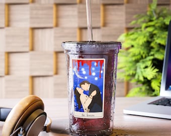 The Lover Twilight Tarot Tumbler | Twilight cup | Twilight Merch | Travel iced coffee cup |  Suave Acrylic Cup 16 oz