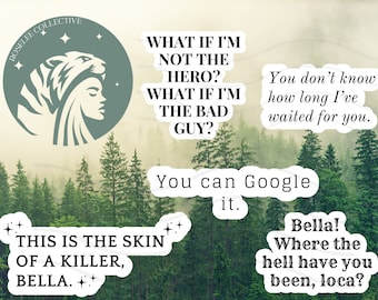 Twilight Saga Sticker Bundle: Water Bottle & Laptop Decals