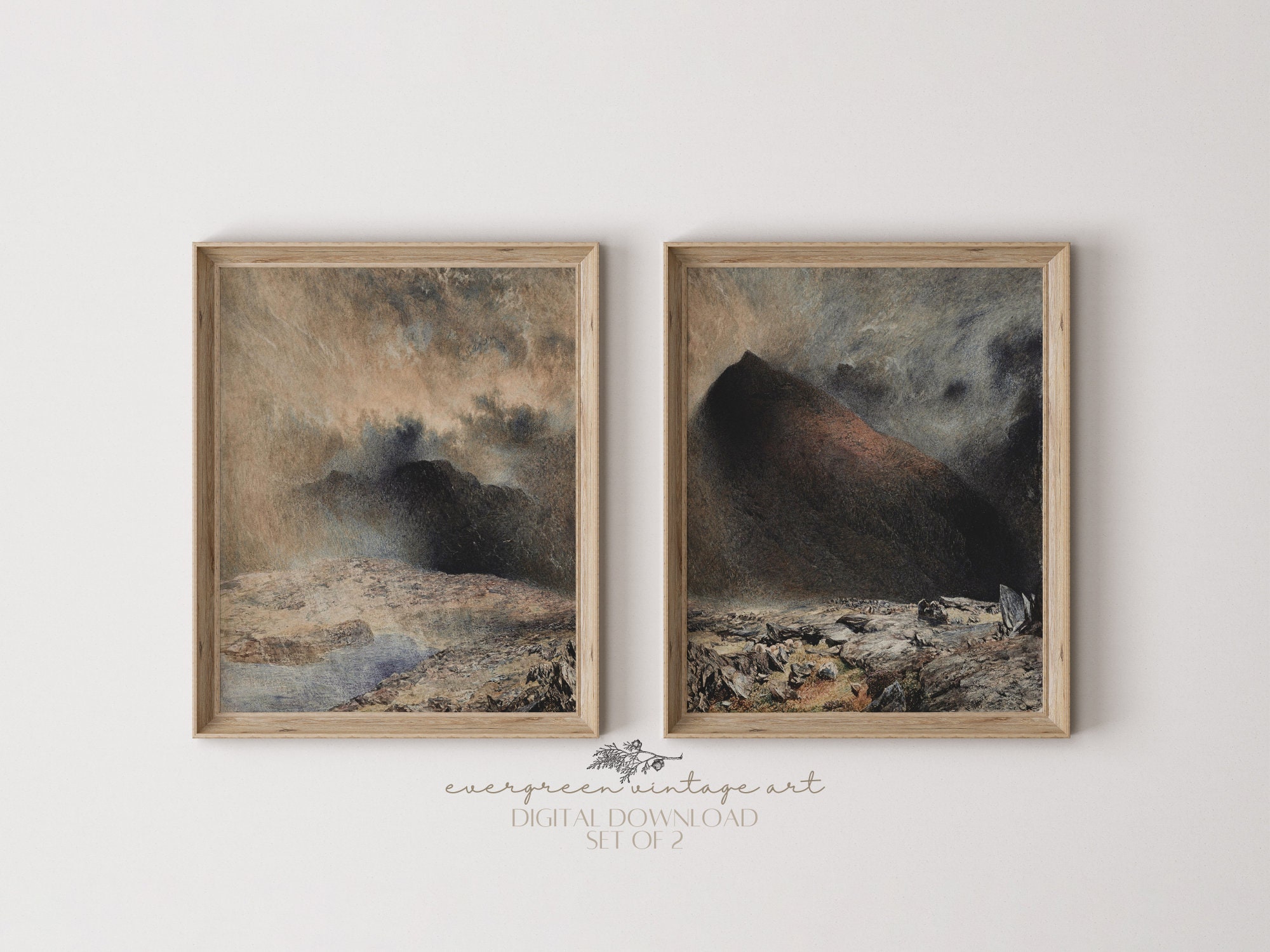 EvergreenVintageArt - Etsy