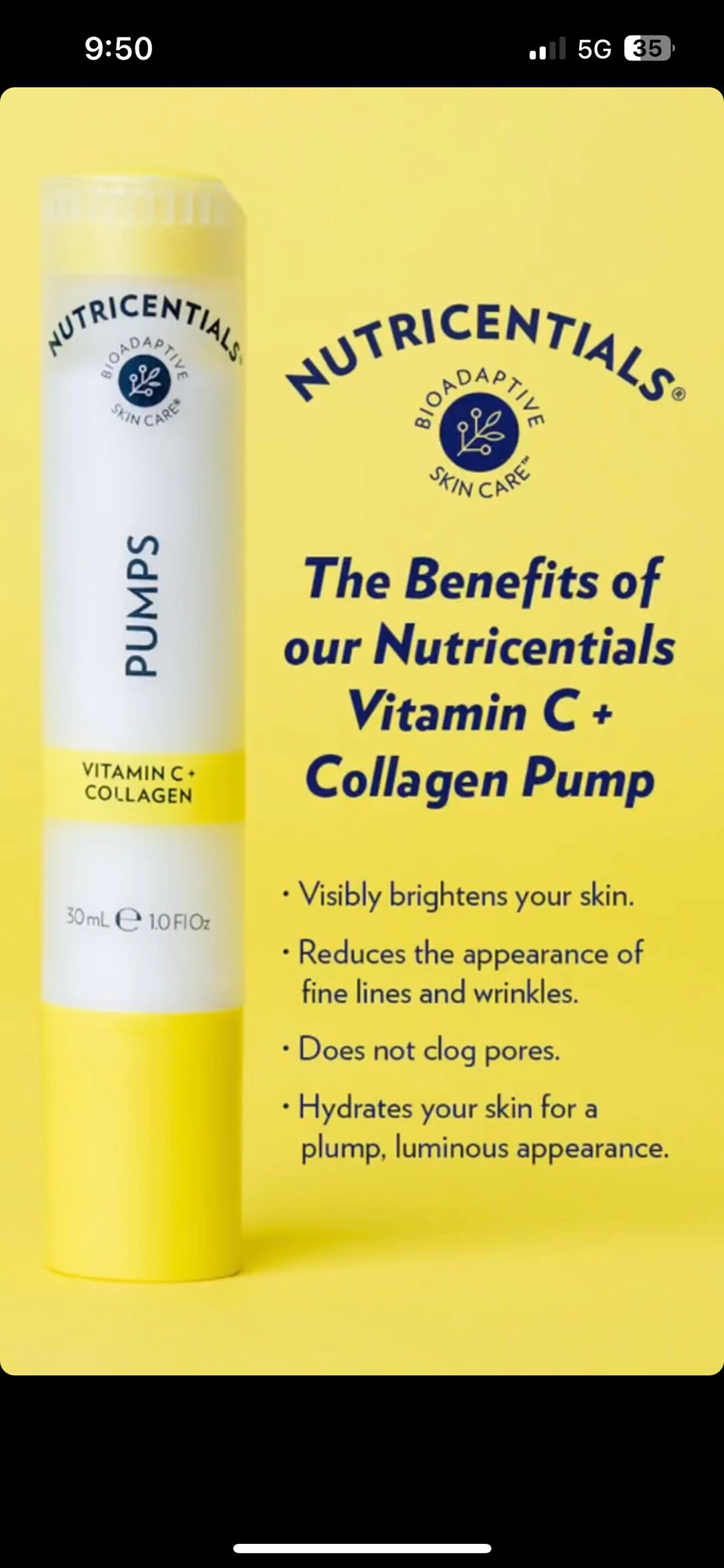 Nuskin Nutricentials Vitamin C Collagen Pump Etsy